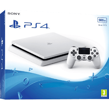 PS4 Slim 500GB: Weiß