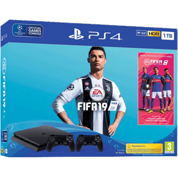 PS4 Slim 1TB: FIFA 19: 2 Dualshock Controllers Angebote